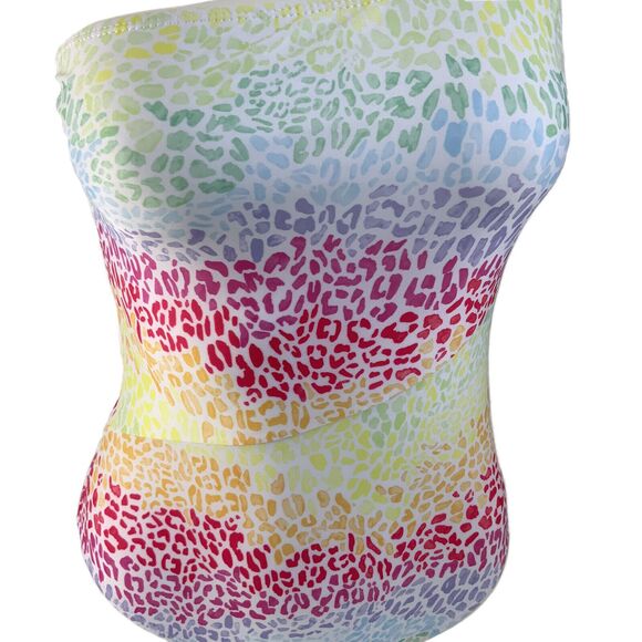 Onia Swimsuit Women Size M Pastel Animal Print One Piece - Picture 4 of 11